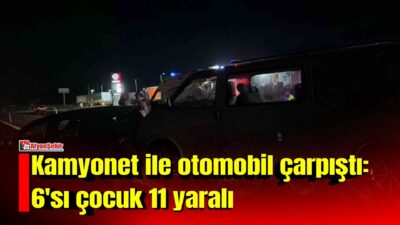 Afyonkarahisar’da kamyonet ile otomobilin çarpışması sonucu meydana gelen trafik kazasında