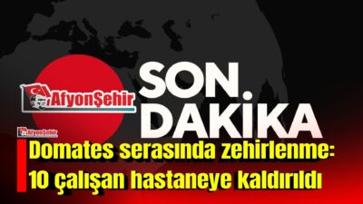 Afyonkarahisar’daki bir serada yapılan ilaçlama sırasında, ilk belirlemelere göre yaklaşık