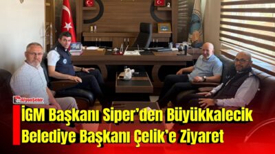 Afyonkarahisar İl Genel Meclisi Başkanı Mehmet Siper, beraberindeki Vali Yardımcısı