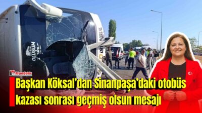 Afyonkarahisar Belediye Başkanı Burcu Köksal, Sinanpaşa ilçesi Tınaztepe Kavşağı’nda meydana