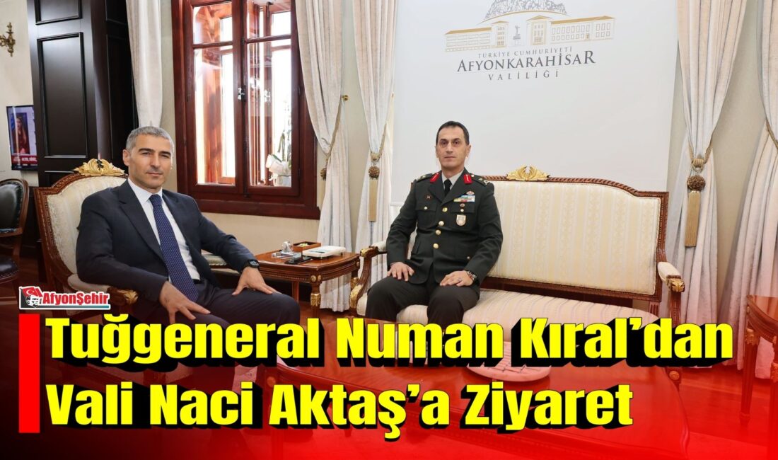 Afyonkarahisar İkmal ve Garnizon Komutanlığı görevine yeni başlayan Tuğgeneral Numan
