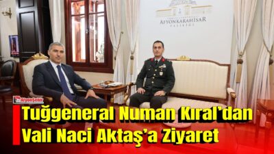 Afyonkarahisar İkmal ve Garnizon Komutanlığı görevine yeni başlayan Tuğgeneral Numan