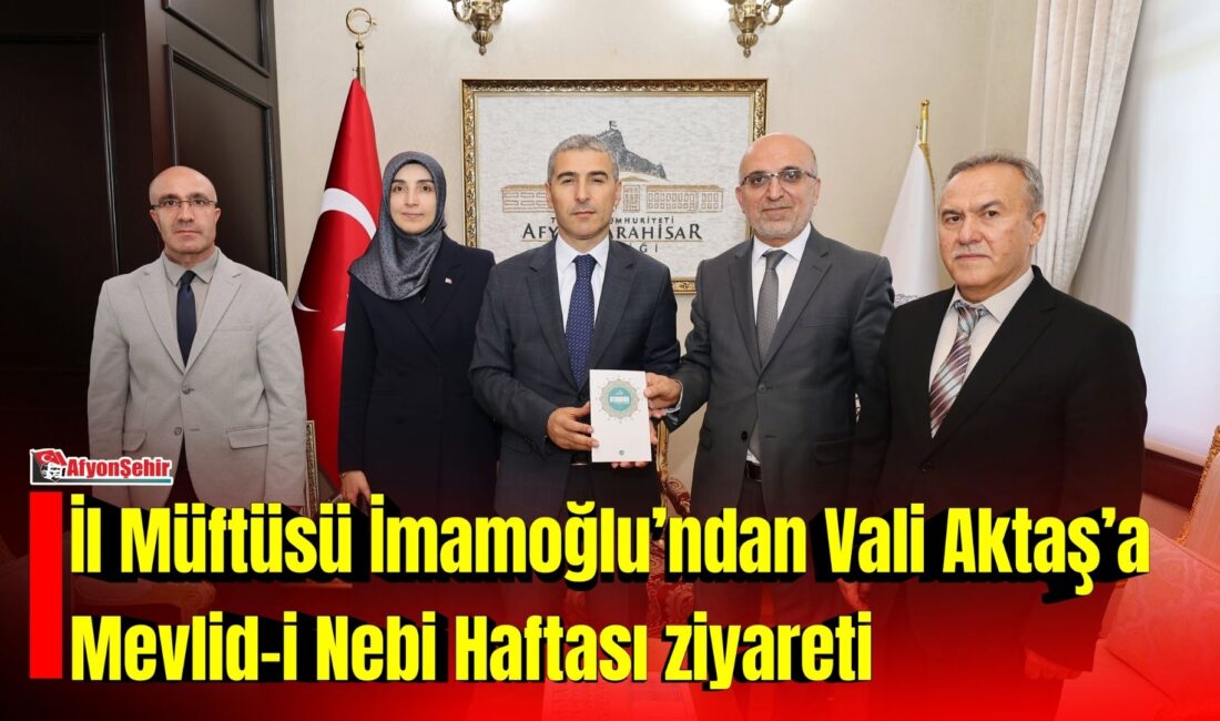 Afyonkarahisar İl Müftüsü Lütfü İmamoğlu ve beraberindeki heyet, Mevlid-i Nebi
