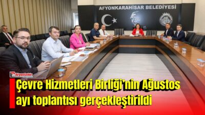 Afyonkarahisar Belediyesi ve Çevre Hizmetler Birliği  Başkanı Burcu Köksal, Çevre
