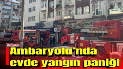Afyonkarahisar’da Ambaryolu’nda bir apartman dairesinde küçük çaplı yangın çıktı. Edinilen