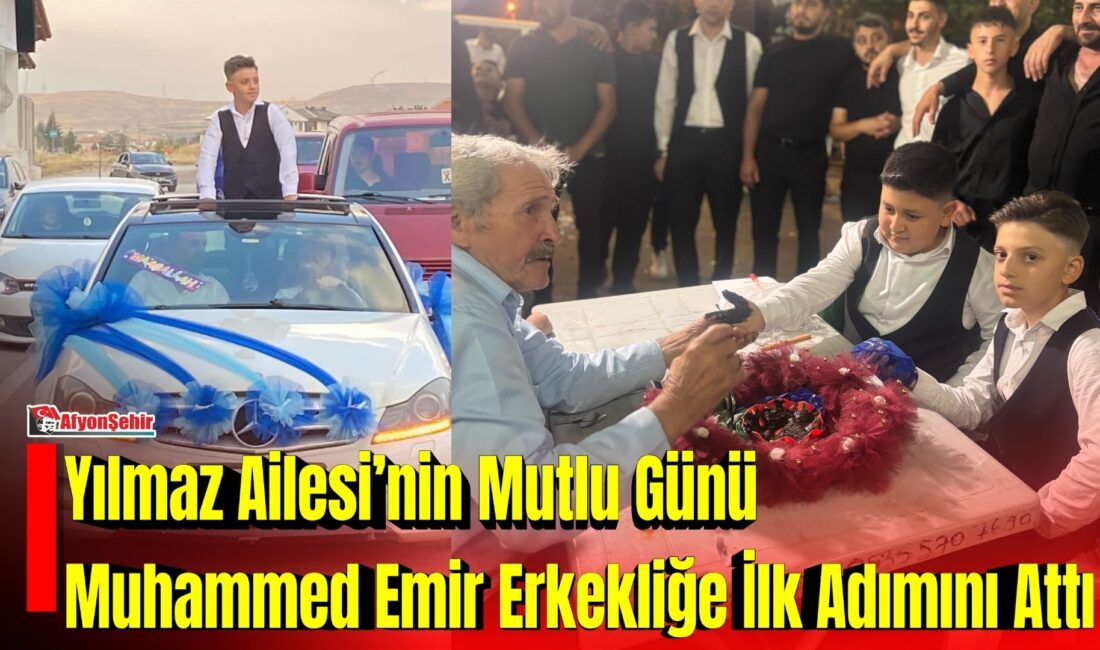 Afyonkarahisar’ın tanınmış esnaflarından merhum Alim Yılmaz’ın torunu, Mustafa ve Merve
