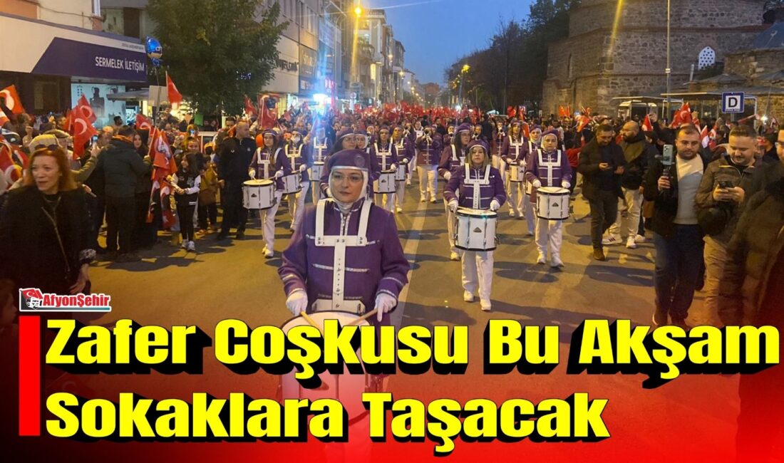 Afyonkarahisar’da 30 Ağustos Zafer Bayramı’nın 104. yıl dönümü dolayısıyla Zafer Bayramı