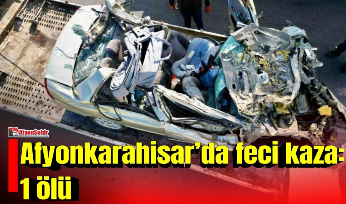 Afyonkarahisar’ın Bolvadin ilçesinde otomobilin önünde seyreden tıra arkadan çarpması sonucu