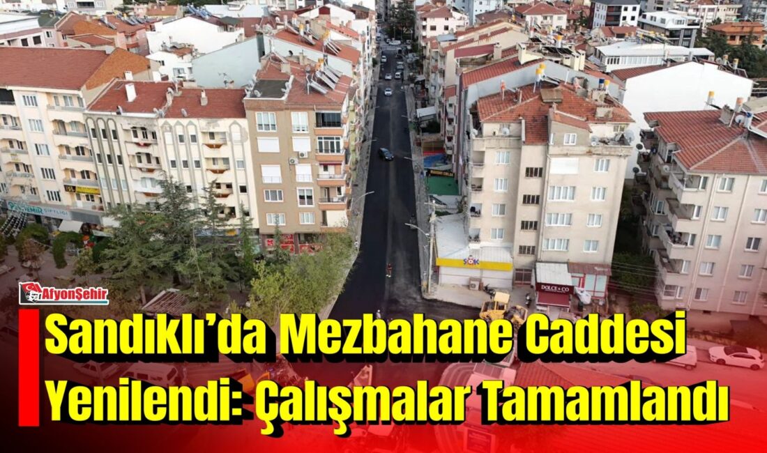 Sandıklı Belediyesi tarafından Mezbahane Caddesi’nde yürütülen yol yenileme çalışmaları tamamlandı.