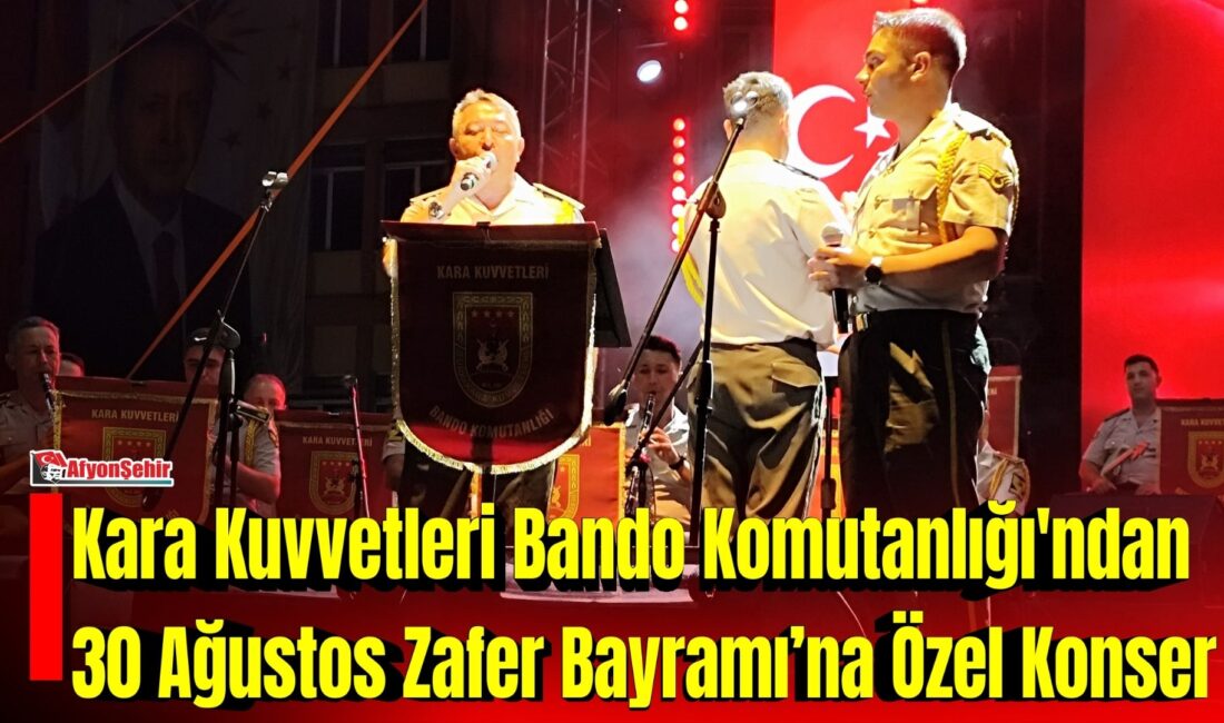 30 Ağustos Zafer Bayramı kutlamaları kapsamında düzenlenen özel konserde Kara