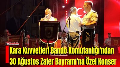 30 Ağustos Zafer Bayramı kutlamaları kapsamında düzenlenen özel konserde Kara
