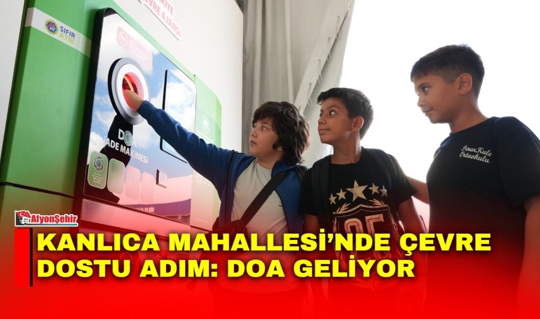 Afyonkarahisar’ın Kanlıca Mahallesi’nde çevre bilincini artıracak yeni bir uygulama hayata