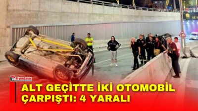 Afyonkarahisar’da alt geçitte iki otomobilin çarpıştığı kazada 4 kişi yaralandı.
