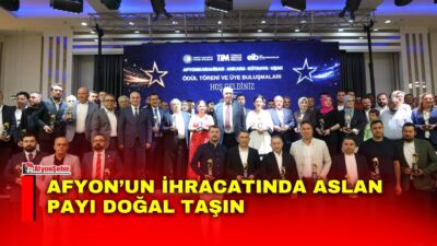 Ege Maden İhracatçıları Birliğinin düzenlediği ‘İhracatın Yıldızları Ödül Töreni’nde konuşan