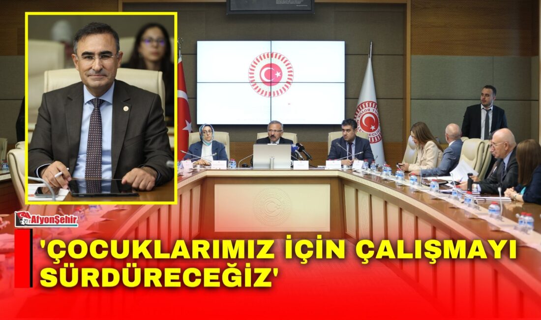‘Çocuklarımız için çalışmayı sürdüreceğiz’ AK Parti Afyonkarahisar Milletvekili Hasan Arslan, TBMM'de kurulan Meclis Araştırma