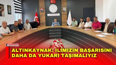 Afyonkarahisar İl Milli Eğitim Müdürü İsmail Altınkaynak, İl Müdürlüğü bünyesinde