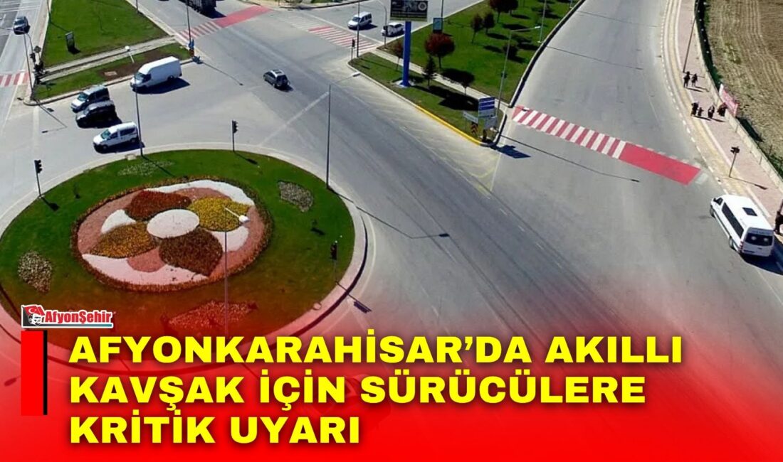 Afyonkarahisar Çevre Yolu üzerinde bulunan Otogar Kavşağı’nda, trafik güvenliğini artırmak