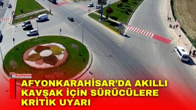 Afyonkarahisar Çevre Yolu üzerinde bulunan Otogar Kavşağı’nda, trafik güvenliğini artırmak