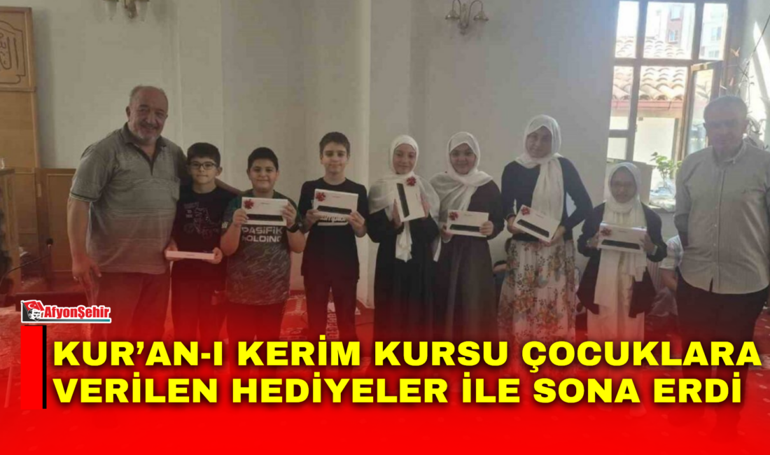 Afyonkarahisar’ın Sandıklı ilçesinde ki Şaloğlu Camiinde düzenlenen yaz dönemi Kur’an-ı