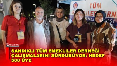 Sandıklı Tüm Emekliler Derneği Başkanı Ramazan Yıldırım, derneğin yedi ay