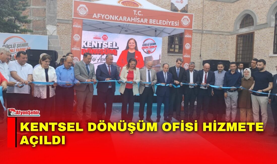 Afyonkarahisar Belediyesi tarafından hayata geçirilen Kentsel Dönüşüm Ofisi, düzenlenen törenle