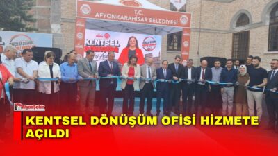 Afyonkarahisar Belediyesi tarafından hayata geçirilen Kentsel Dönüşüm Ofisi, düzenlenen törenle