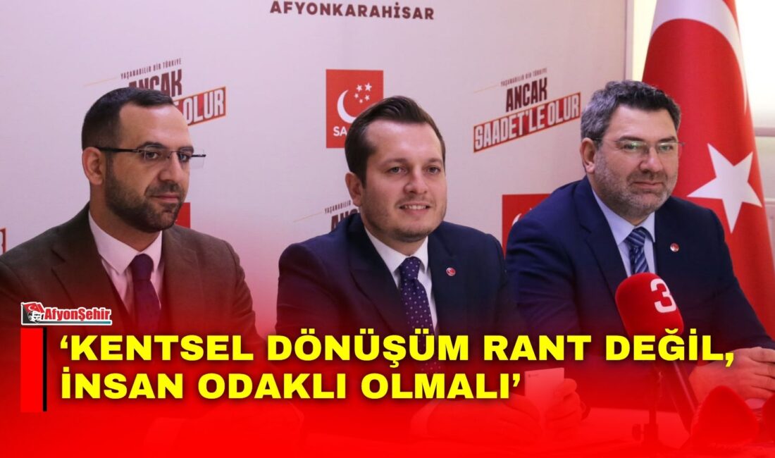 Saadet Partisi Afyonkarahisar İl Başkanı Beytullah Karataş, Afyonkarahisar Belediyesi tarafından