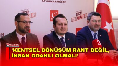 Saadet Partisi Afyonkarahisar İl Başkanı Beytullah Karataş, Afyonkarahisar Belediyesi tarafından