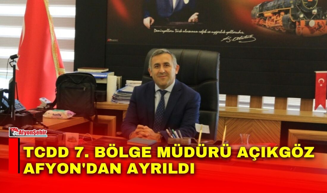Afyonkarahisar'da yaklaşık dört yıldır vekâleten TCDD 7. Bölge Müdürlüğü görevini