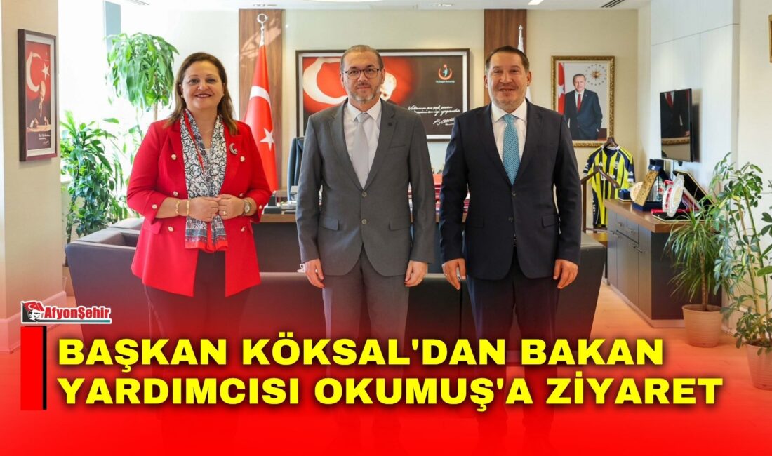 Afyonkarahisar Belediye Başkanı Burcu Köksal, Sağlık Bakan Yardımcısı Nurullah Okumuş'u,