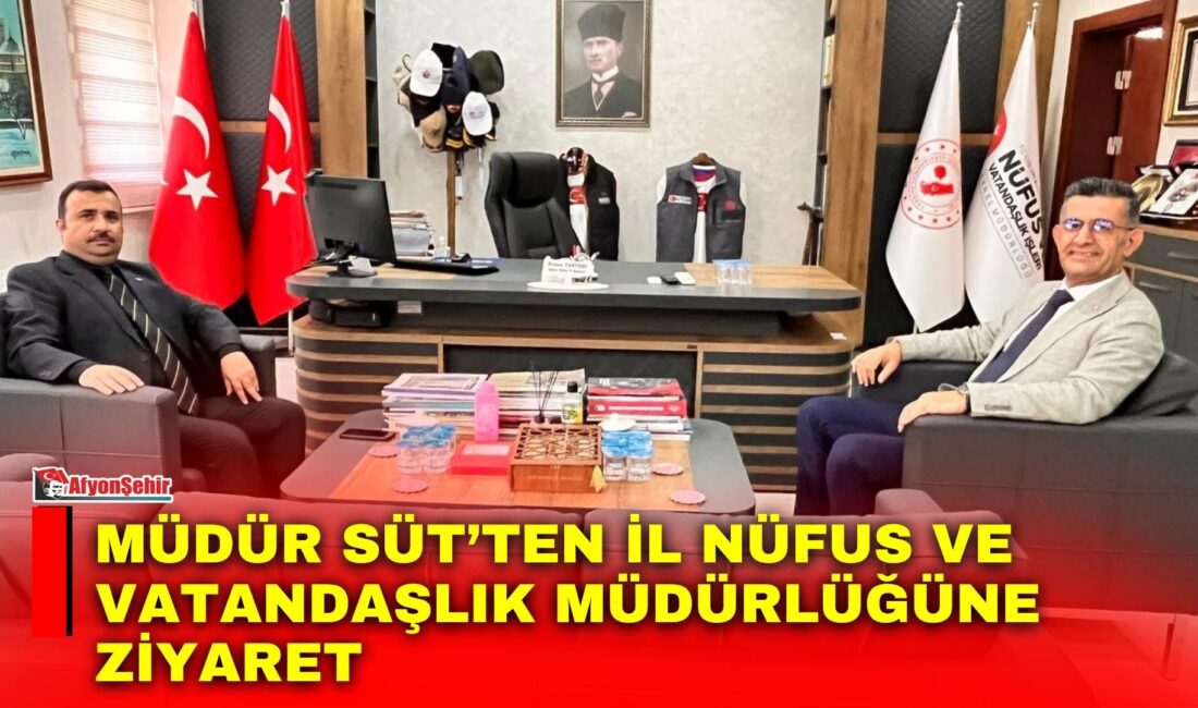 Cumhurbaşkanlığı İletişim Başkanlığı Afyonkarahisar Bölge Müdürü Ömer Süt, Afyonkarahisar İl