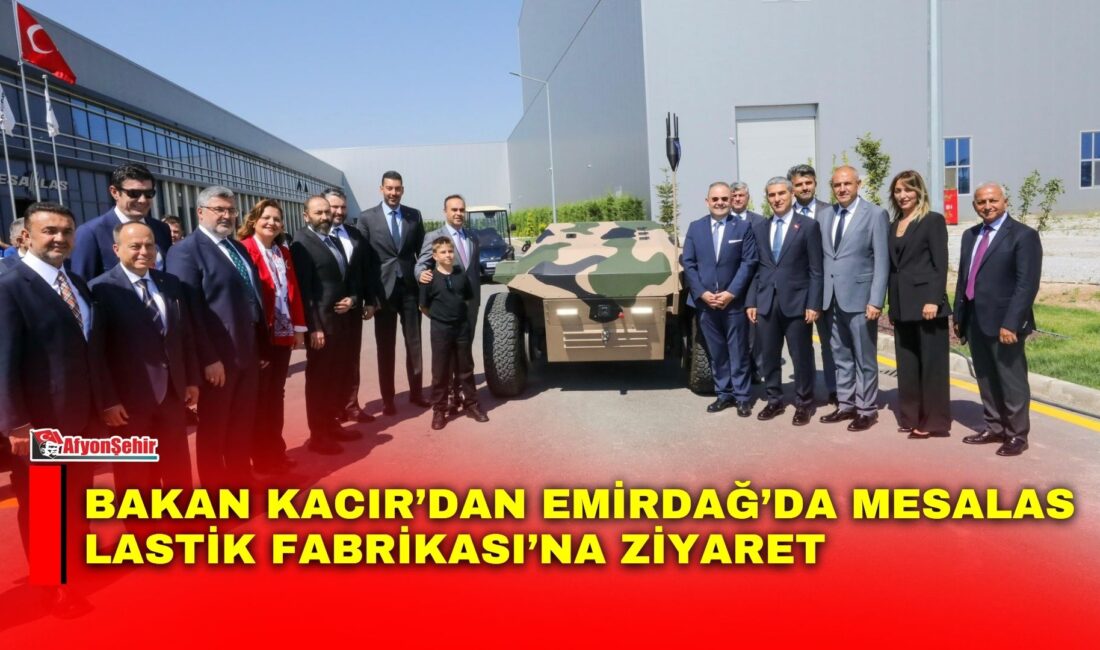 Sanayi ve Teknoloji Bakanı Mehmet Fatih Kacır, Afyonkarahisar programı kapsamında