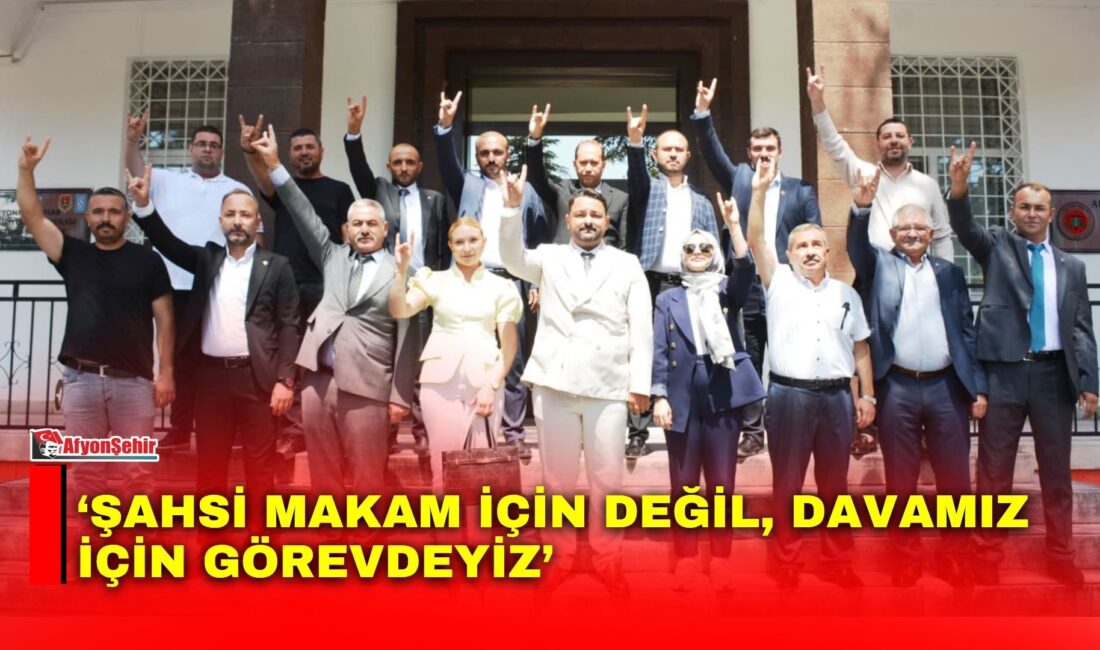 MHP Afyon Merkez İlçe Başkanlığına seçilen İlker Celep ve yeni