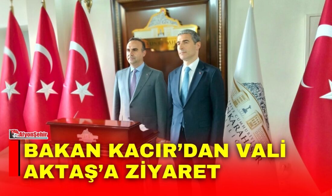 Sanayi ve Teknoloji Bakanı Mehmet Fatih Kacır, Afyonkarahisar programı kapsamında
