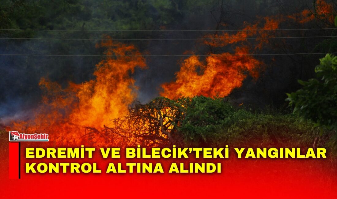 Orman Genel Müdürlüğü (OGM), Balıkesir’in Edremit ilçesi ile Bilecik Merkez’de