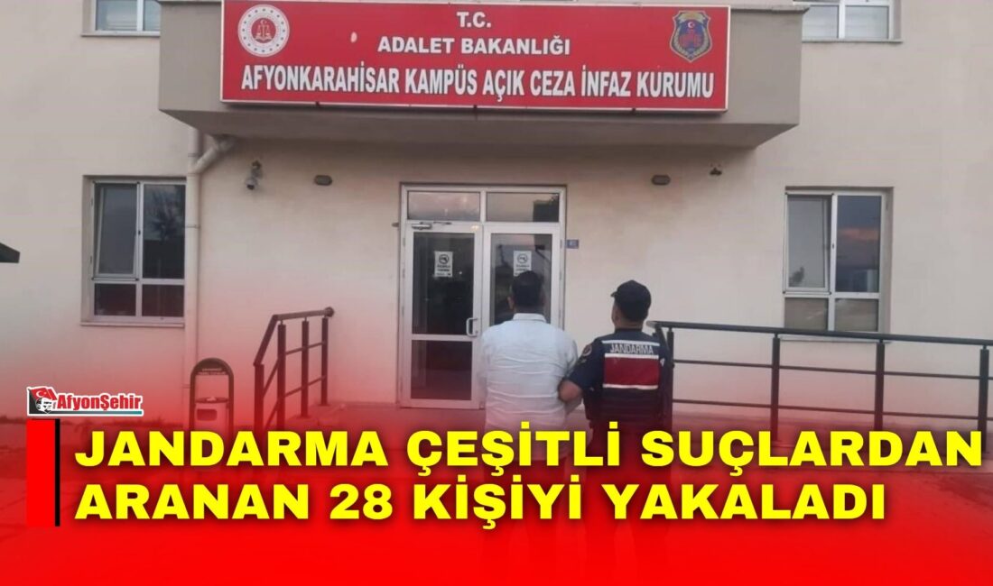Afyonkarahisar’da jandarma tarafından son bir hafta içerisinde gerçekleştirilen denetimlerde çeşitli
