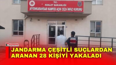Afyonkarahisar’da jandarma tarafından son bir hafta içerisinde gerçekleştirilen denetimlerde çeşitli