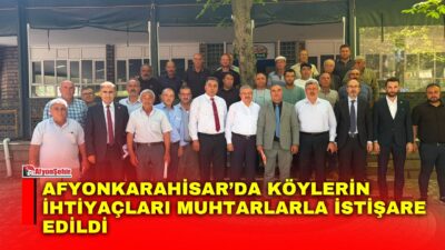 Afyonkarahisar’da milletvekilleri Ali Özkaya, İbrahim Yurdunuseven ve Hasan Arslan, ilçe