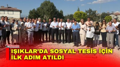 Işıklar beldesinde yapımına başlanan sosyal tesisin temeli, AK Parti Afyonkarahisar