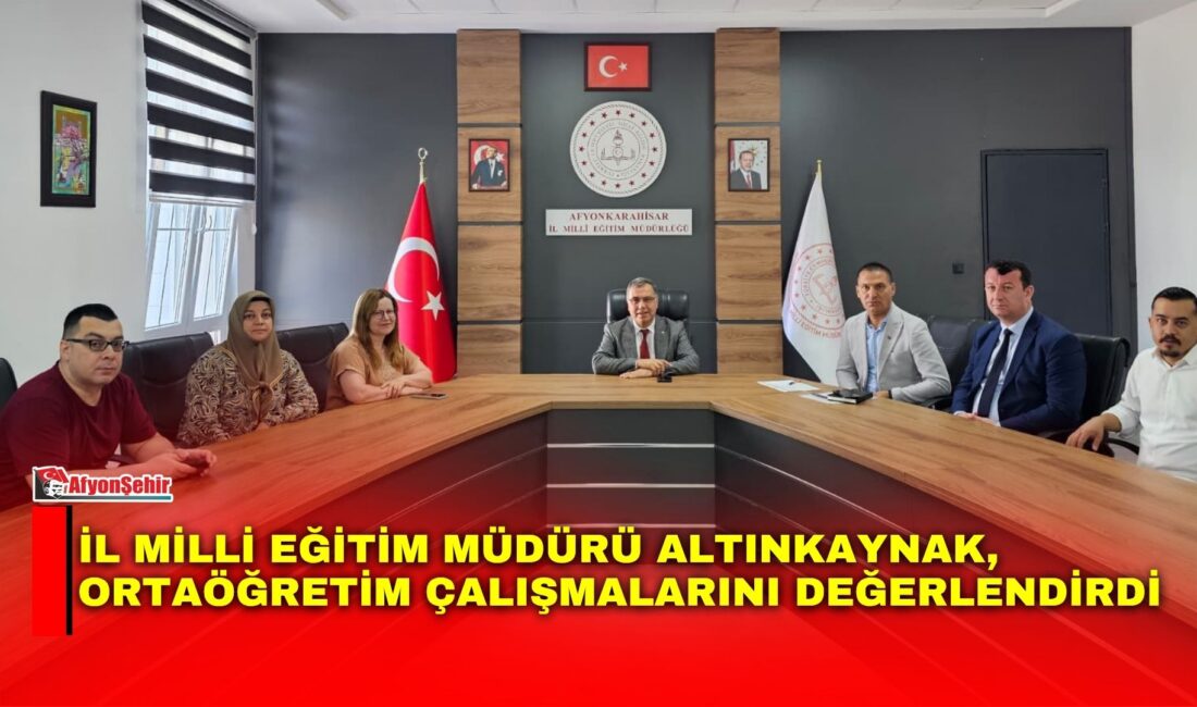 Afyonkarahisar İl Milli Eğitim Müdürlüğünde sürdürülen birim ziyaretleri kapsamında Ortaöğretim