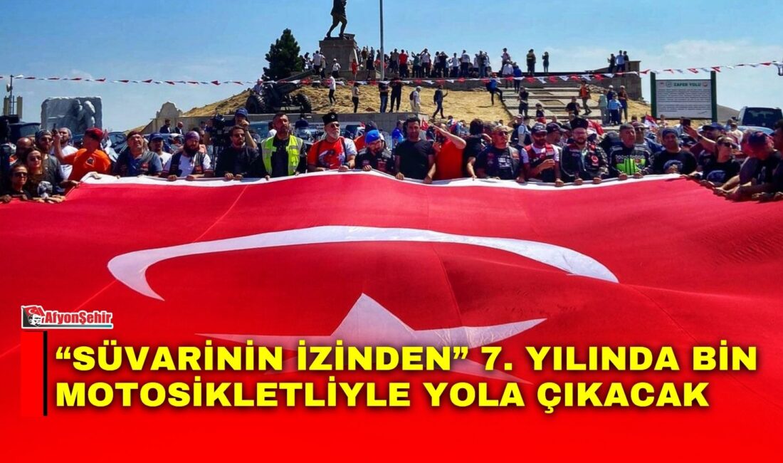 Büyük Taarruz’un 104. yıl dönümü dolayısıyla düzenlenen “Süvarinin İzinden” motosikletli