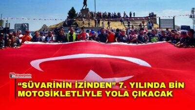 Büyük Taarruz’un 104. yıl dönümü dolayısıyla düzenlenen “Süvarinin İzinden” motosikletli