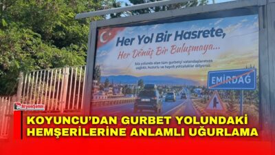 Yaz tatilini Emirdağ’da geçirdikten sonra yaşadıkları ülkelere dönmek üzere yola