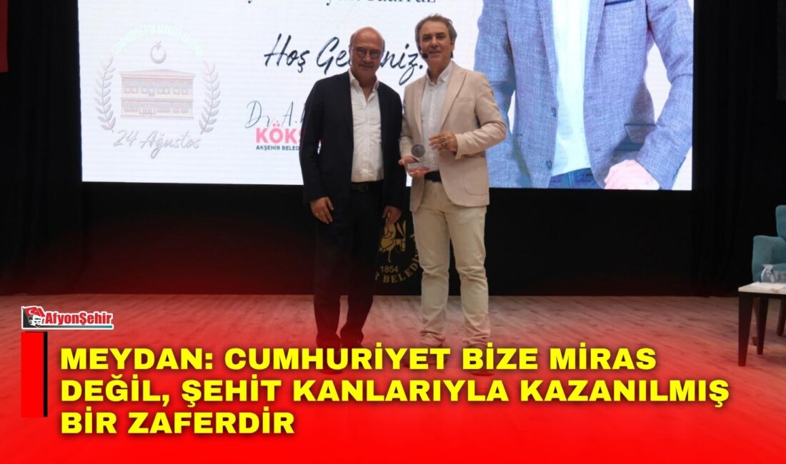 Akşehir’in Onur Günü etkinlikleri kapsamında düzenlenen söyleşi programında Tarihçi-Yazar Sinan