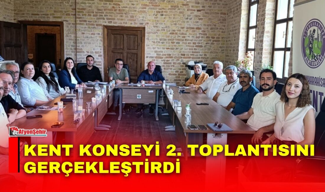 Afyonkarahisar Kent Konseyi, Başkan Ahmet Akkent başkanlığında ikinci toplantısını gerçekleştirdi.