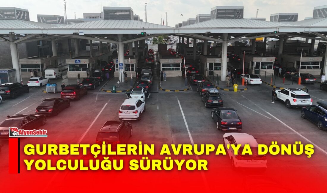 Afyonkarahisar’ın Emirdağ ilçesinde yıllık izinlerini geçiren gurbetçiler, tatilin sona ermesiyle