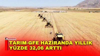 Tarım-GFE'de 2026 yılı Haziran ayında bir önceki aya göre yüzde