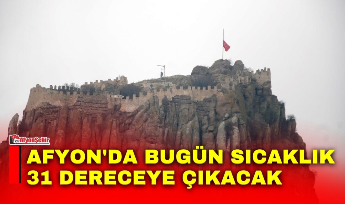 Afyon’da bugün sıcaklık 31 dereceye çıkacak 2 Ağustos Pazar günü Afyonkarahisar'da parçalı ve az bulutlu bir