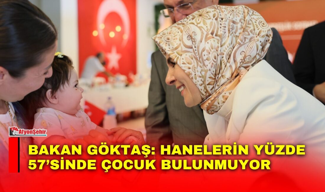 Aile ve Sosyal Hizmetler Bakanı Mahinur Özdemir Göktaş, Türkiye’de hanelerin