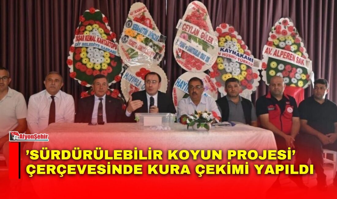 Afyonkarahisar’ın Çay ilçesinde İl Özel İdaresi tarafından yürütülen ’Sürdürülebilir Koyun
